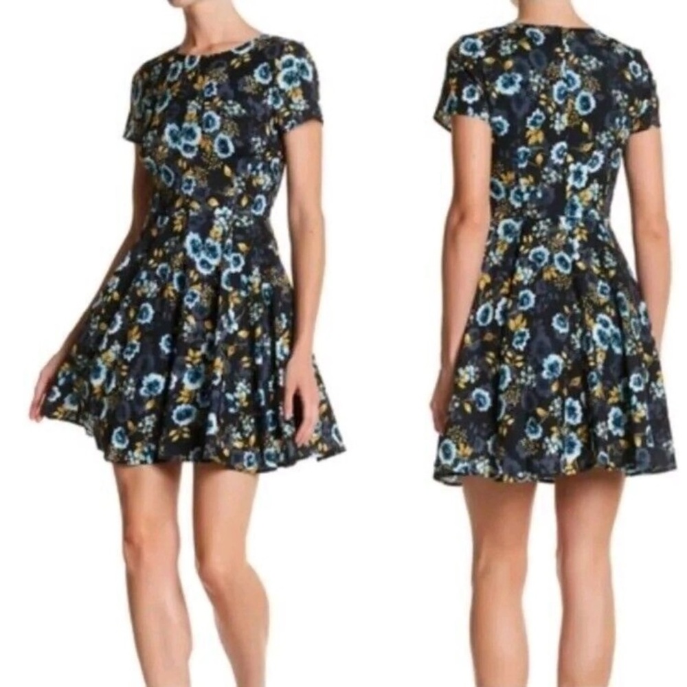 Yumi Kim Floral Fit and Flare Mini Dress Size XS